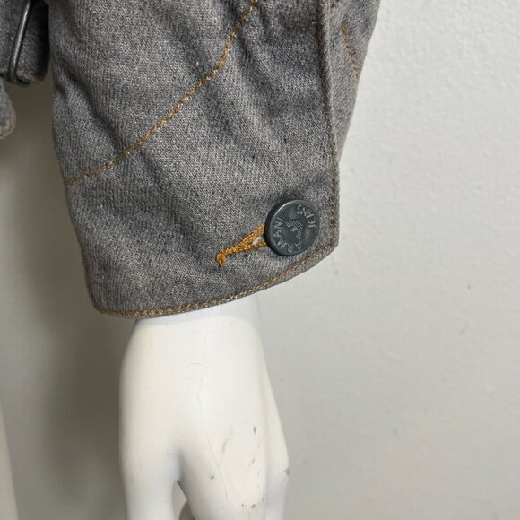 ARMANI JEANS BUCKLE DENIM FIELD JACKET - Picture 9 of 16